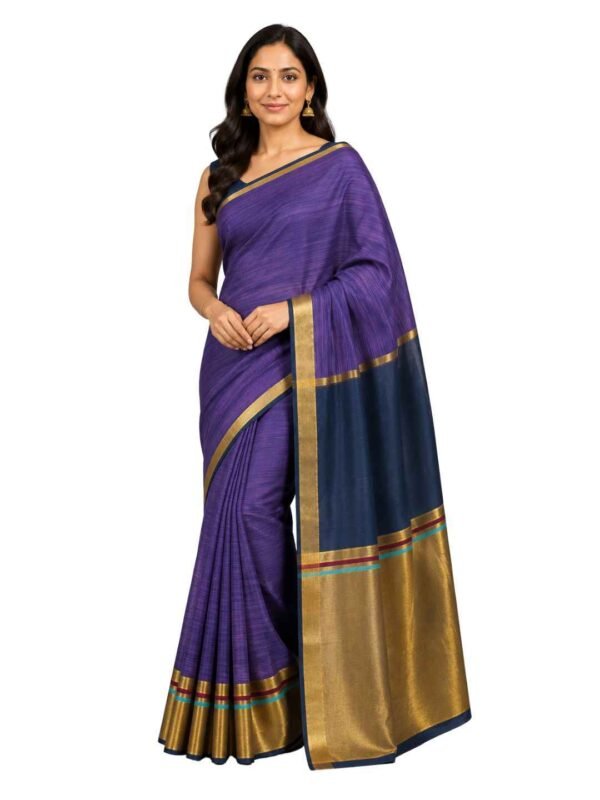 Venkatagiri Pure Cotton Saree for Women | Traditional Handwoven Style | Lightweight & Elegant Ethnic Wear(Without Blouse)