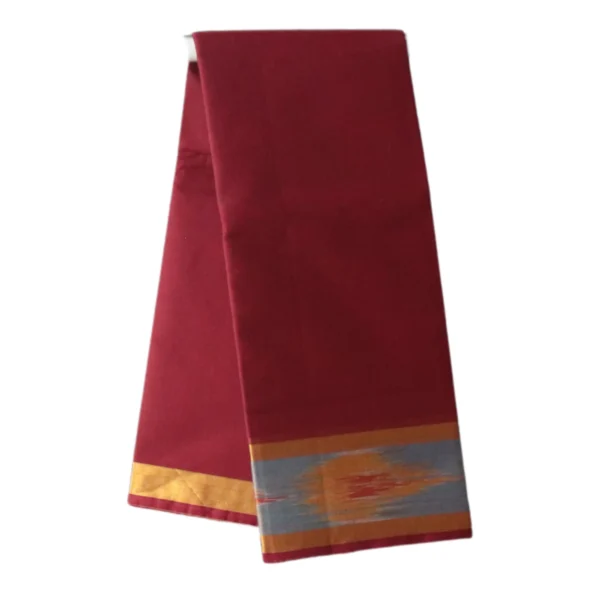 Venkatagiri Pure Cotton Saree for Women | Handwoven Cotton Saree with Ikkat Zari Border | Traditional South Indian Saree | Without Blouse