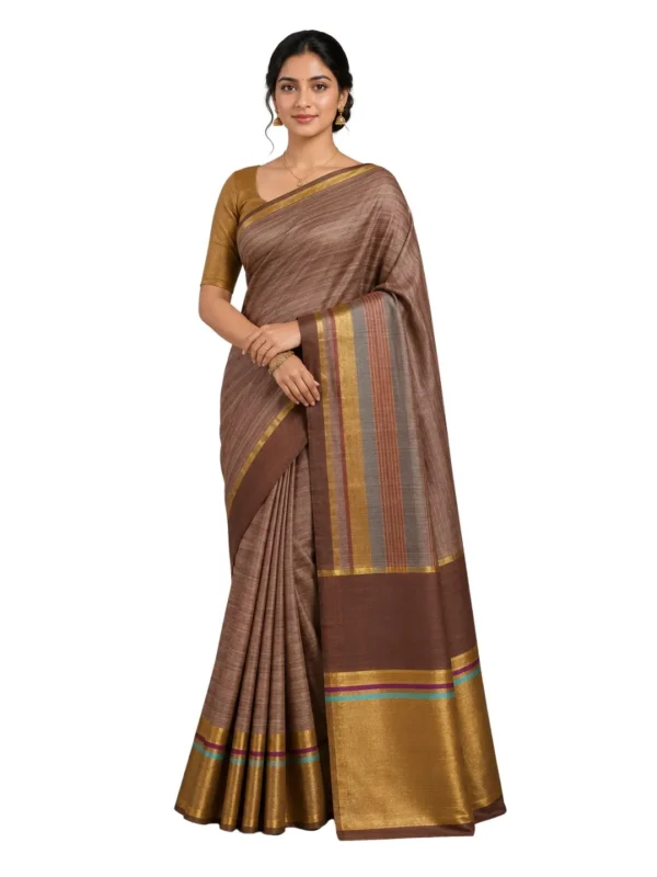 Venkatagiri Pure Cotton Saree for Women | Traditional Handwoven Style | Lightweight & Elegant Ethnic Wear(Without Blouse)