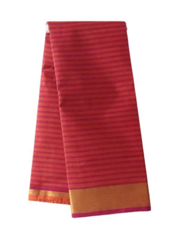 Venkatagiri Pure Cotton Saree for Women | Traditional Handwoven Style | Lightweight & Elegant Ethnic Wear(Without Blouse)