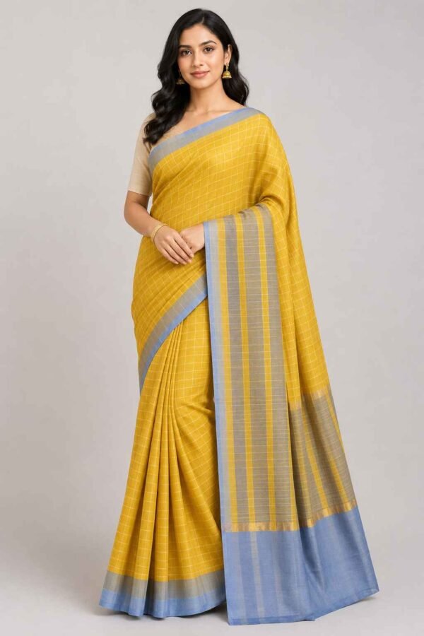 BODAGALA HANDLOOMS Mangalagiri Pure Cotton Saree for Women | Latest Handloom Design | Pure Cotton Authentic Handloom Weave Lightweight Traditional Design( With Blouse)