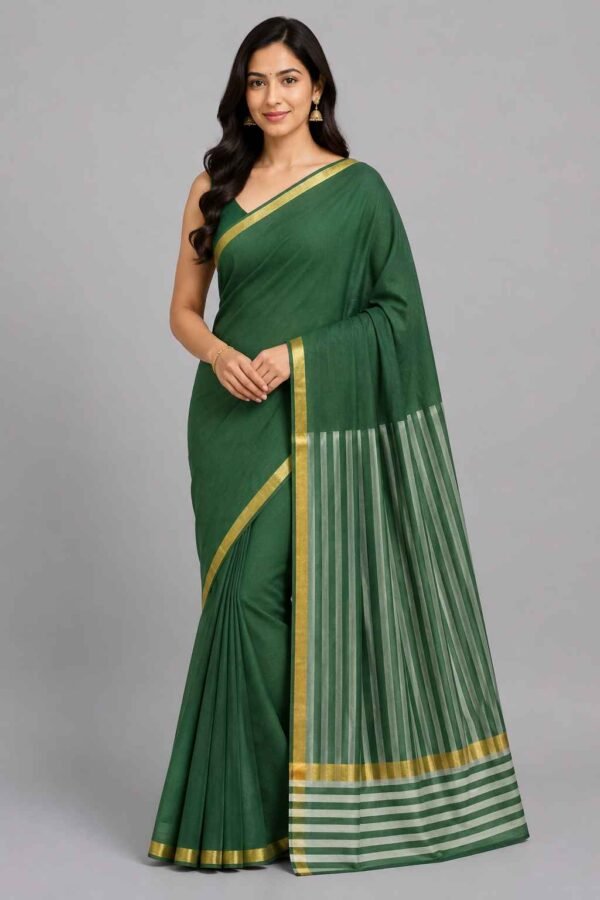 BODAGALA HANDLOOMS Mangalagiri Pure Cotton Saree for Women | Latest Handloom Design | Pure Cotton Authentic Handloom Weave Lightweight Traditional Design( With Blouse)