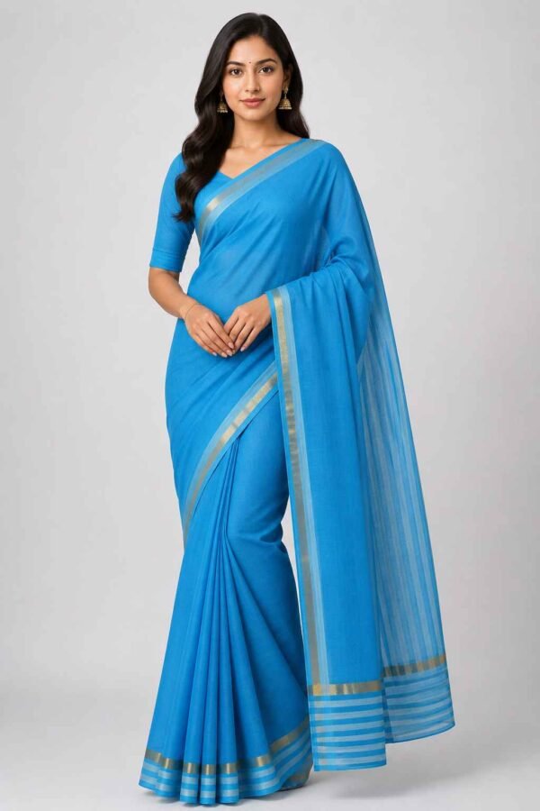 BODAGALA HANDLOOMS Mangalagiri Pure Cotton Saree for Women | Latest Handloom Design | Pure Cotton Authentic Handloom Weave Lightweight Traditional Design( With Blouse)