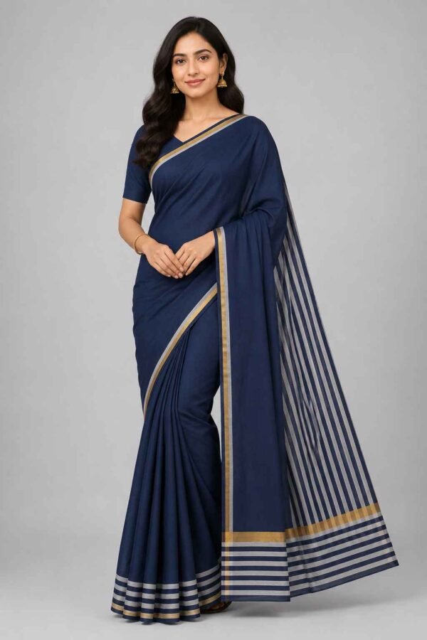 BODAGALA HANDLOOMS Mangalagiri Pure Cotton Saree for Women | Latest Handloom Design | Pure Cotton Authentic Handloom Weave Lightweight Traditional Design( With Blouse)