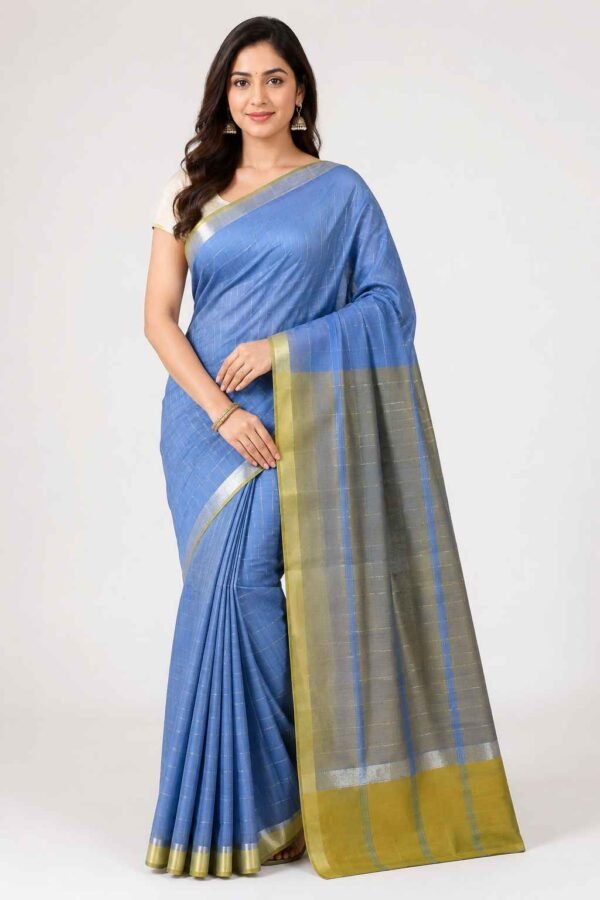 BODAGALA HANDLOOMS Mangalagiri Pure Cotton Saree for Women | Latest Handloom Design | Pure Cotton Authentic Handloom Weave Lightweight Traditional Design( With Blouse)
